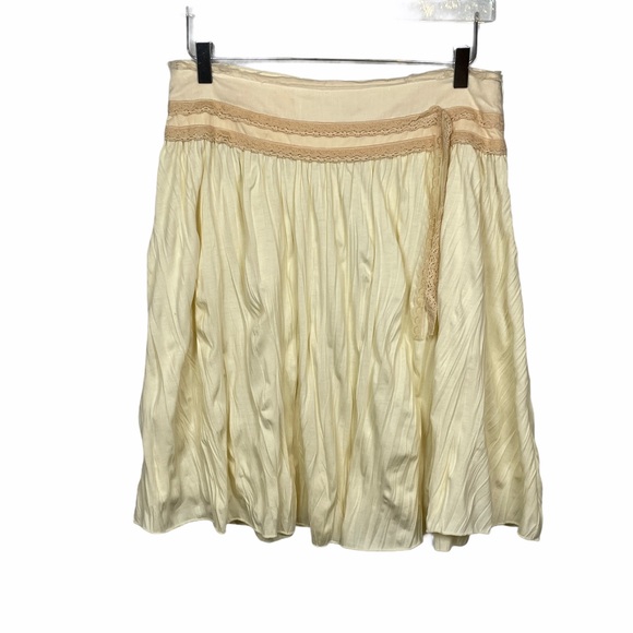 Free People Cream/Ivory Full Skirt Lace Detail 8